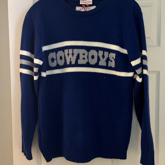 Mitchell & Ness Cowboys throwback sweater size small - Picture 3 of 5